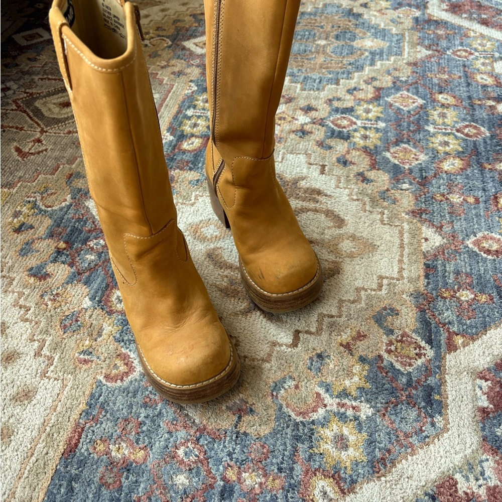 Vintage Candies Boots. Suede camel colored. Size 7M. Excellent condition!